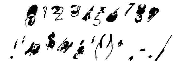 Hussar Wojna4 Oblique Font OTHER CHARS