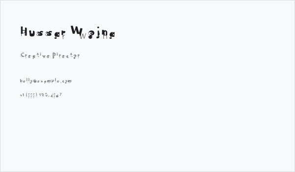 Hussar Wojna Business Card