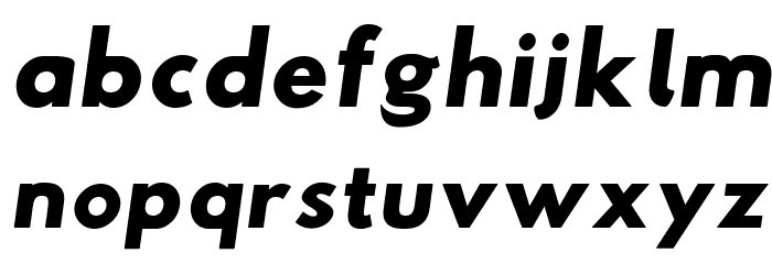 Hussar Woodtype Black Oblique Font LOWERCASE