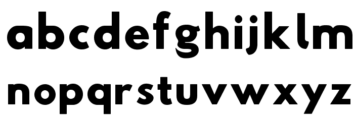 Hussar Woodtype Black Font LOWERCASE
