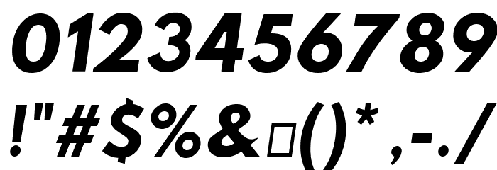 Hussar Woodtype Bold Oblique Font OTHER CHARS