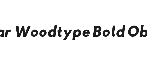 Hussar Woodtype Bold Oblique Logo