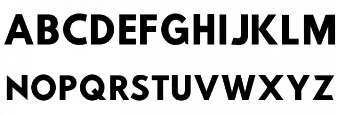 Hussar Woodtype Bold फ़ॉन्ट अपरकेस