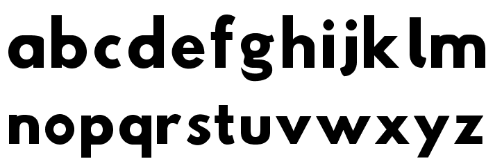 Hussar Woodtype Bold Font LOWERCASE