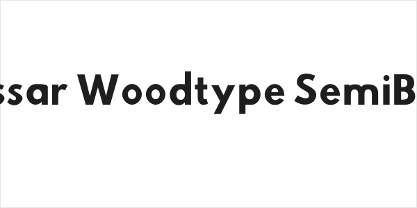 Hussar Woodtype SemiBold Logo