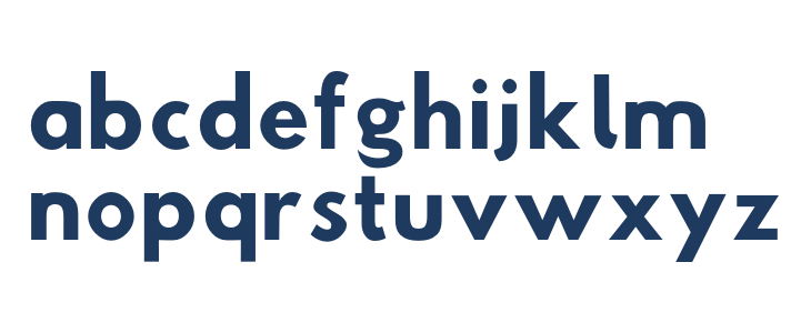 Hussar Woodtype SemiBold Lowercase