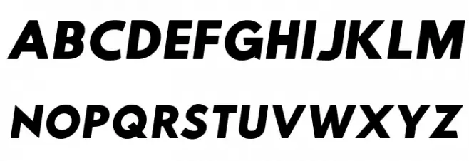 Hussar Woodtype UltraBlack Oblique Schriftart Groß