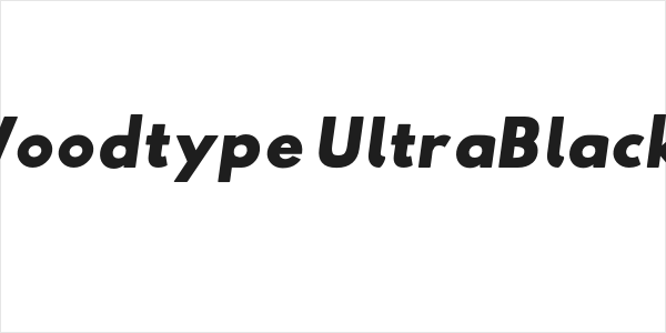 Hussar Woodtype UltraBlack Oblique Logo