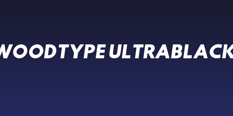 Hussar Woodtype UltraBlack Oblique Social Header