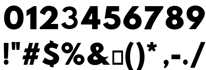 Hussar Woodtype UltraBlack Font OTHER CHARS