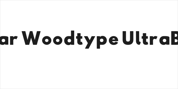 Hussar Woodtype UltraBlack Logo