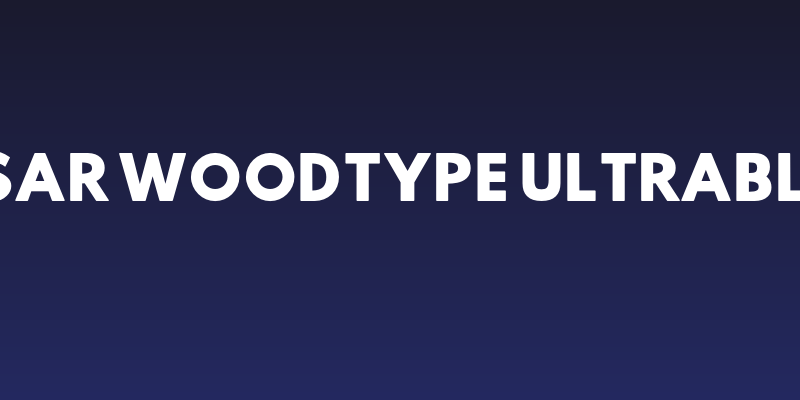 Hussar Woodtype UltraBlack Social Header