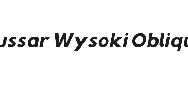 Hussar Wysoki Oblique Logo