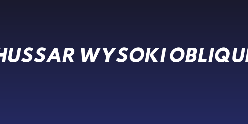 Hussar Wysoki Oblique Social Header