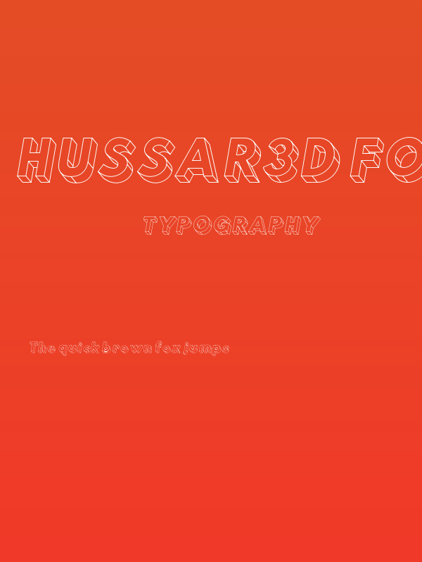 Hussar3D Four Italic Poster