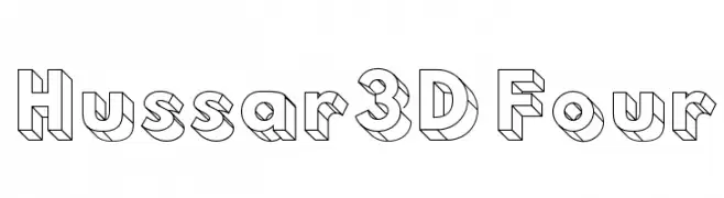 Hussar3D Four  नि: शुल्क फ़ॉन्ट्स डाउनलोड