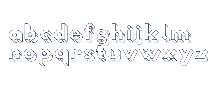 Hussar3D Four Lowercase