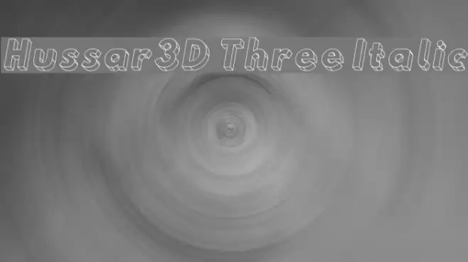 Hussar3D Three Italic  examples