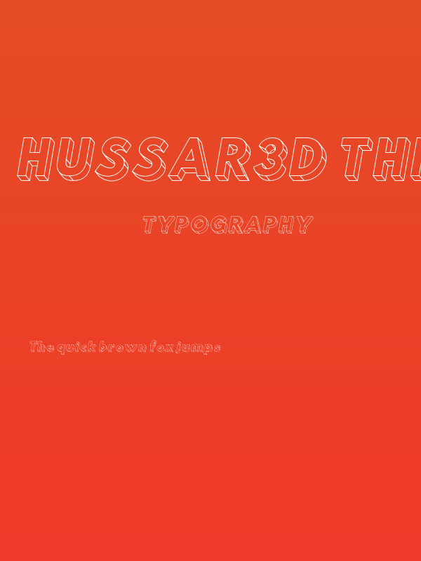 Hussar3D Three Italic Poster