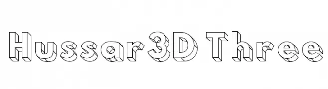 Hussar3D Three  تنزيل الخطوط