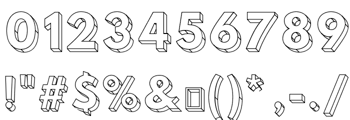 Hussar3D Two Font OTHER CHARS