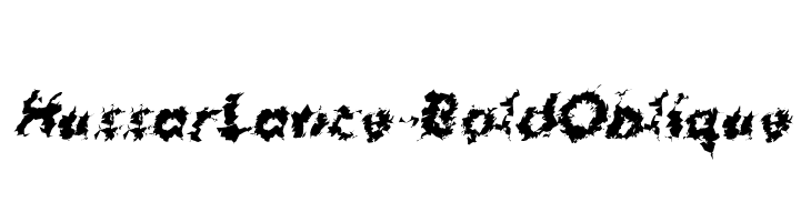 HussarLance-BoldOblique  免费字体下载