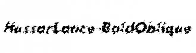 HussarLance-BoldOblique  免费字体下载