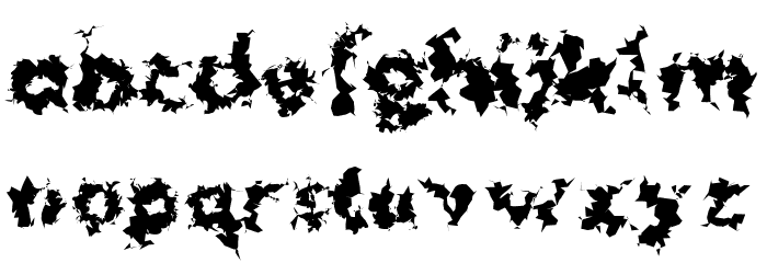 HussarLance-Bold Font LOWERCASE