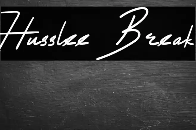 Husslee Break Font examples
