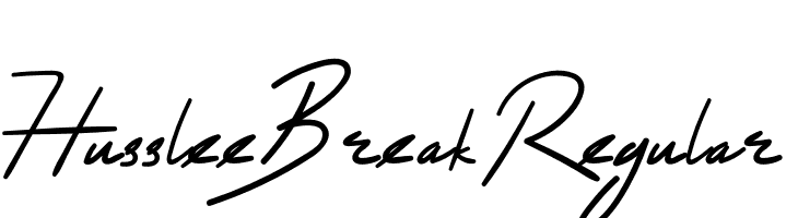HussleeBreakRegular Free Fonts Download