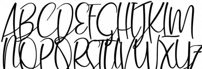 HusterdunScript Polices MAJUSCULES
