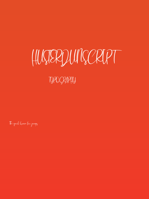 HusterdunScript Poster