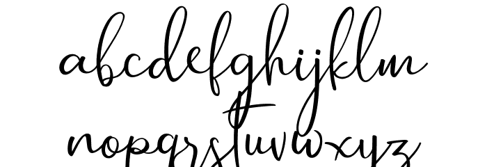 HusterdunScript Font LOWERCASE