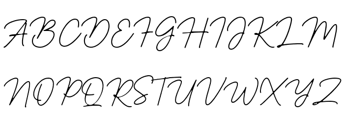 Hustine Font UPPERCASE