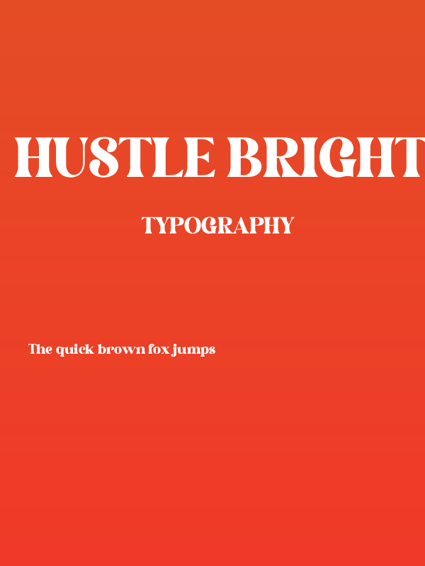 Hustle Bright Poster