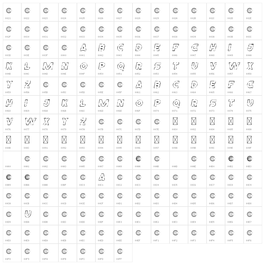 HustleRunDemo Character Map