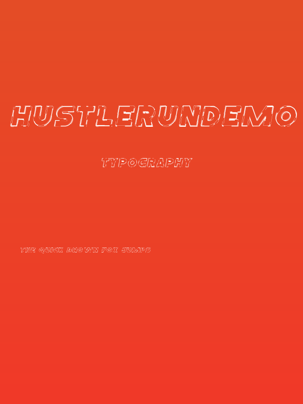 HustleRunDemo Poster