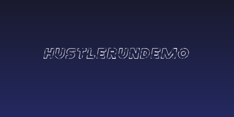 HustleRunDemo Social Header