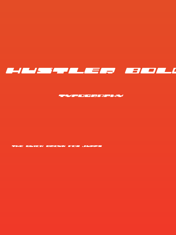 Hustler Bold Poster
