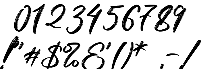 Hustler フォント その他の文字