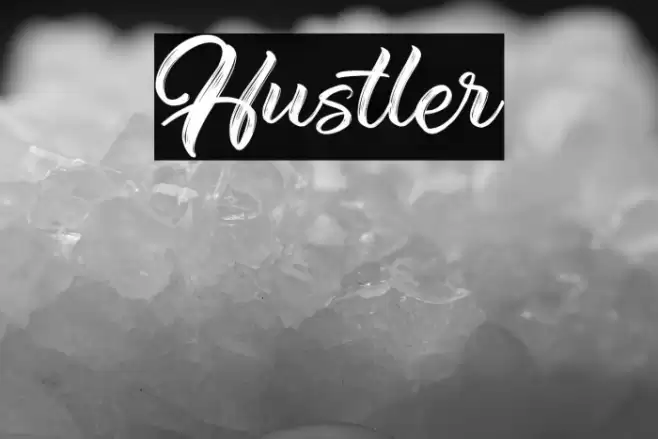 Hustler Font examples