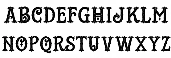 HustlersRoughDemo フォント 大文字