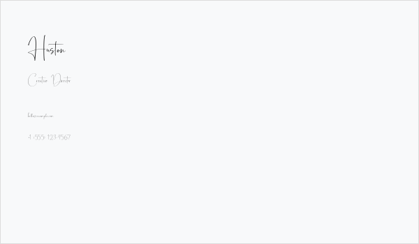 Huston Business Card