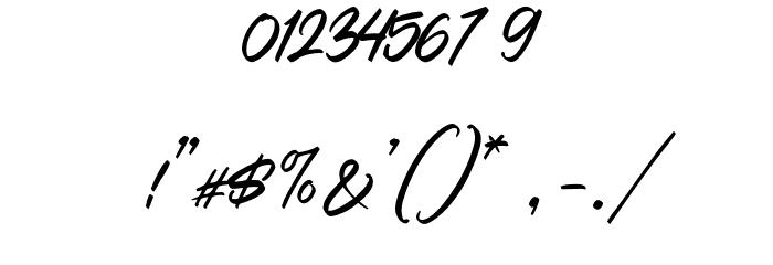 HustoniaScriptDEMO-Regular Font OTHER CHARS