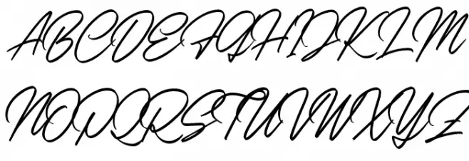 HustoniaScriptDEMO-Regular Schriftart Groß
