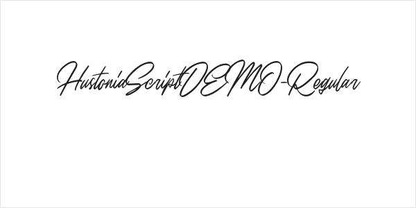 HustoniaScriptDEMO-Regular Logo