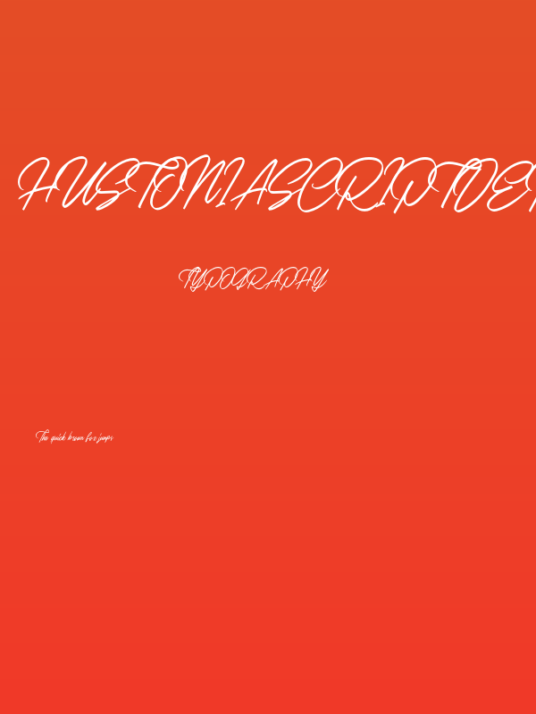 HustoniaScriptDEMO-Regular Poster