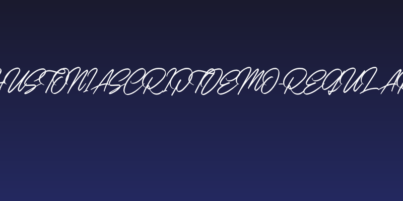 HustoniaScriptDEMO-Regular Social Header