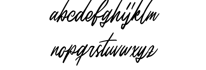 HustoniaScriptDEMO-Regular Font LOWERCASE