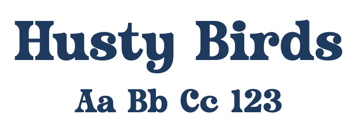 Husty Birds Font Preview